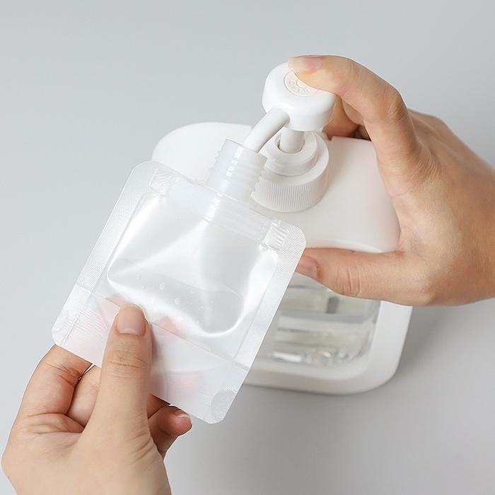 U-Living Set Bundling Travel Botol Refill Tempat Sabun Cair Botol Sabun Travel Plastik Fliptop