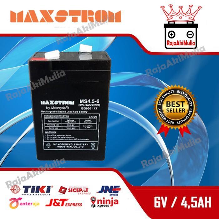Ready ACCU AKI BATTERY SENTER/LAMPU EMERGENCY VRLA MF 6V4.5AH