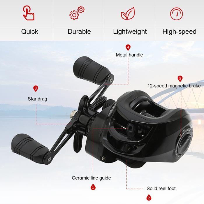Caldari Lure Baitcast Reel Alat Pancing Murah Reel Pancing Ai2000 Mesin Pancing Baitcast Reel Lure