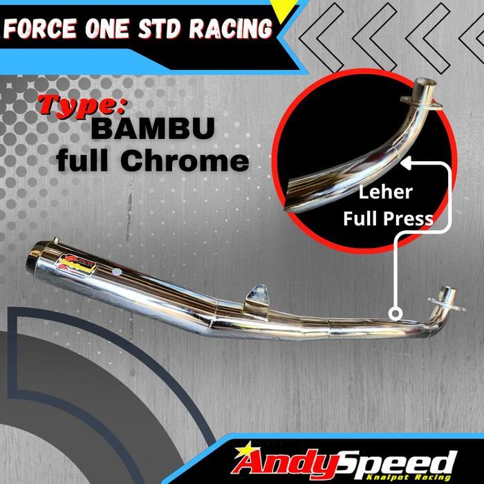 Knalpot Fiz Force1 Fizr Alfa Sigma Standar Racing Bambu Merk Andy Speed