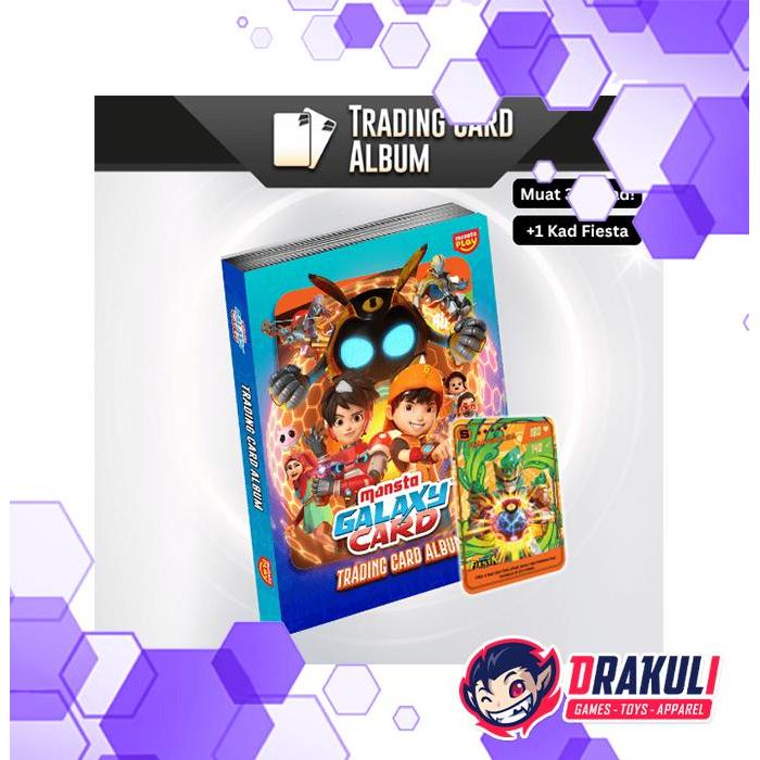 TCG Boboiboy Monsta Galaxy Card Game Album V4.0 + Bonus Promo Card Fiesta