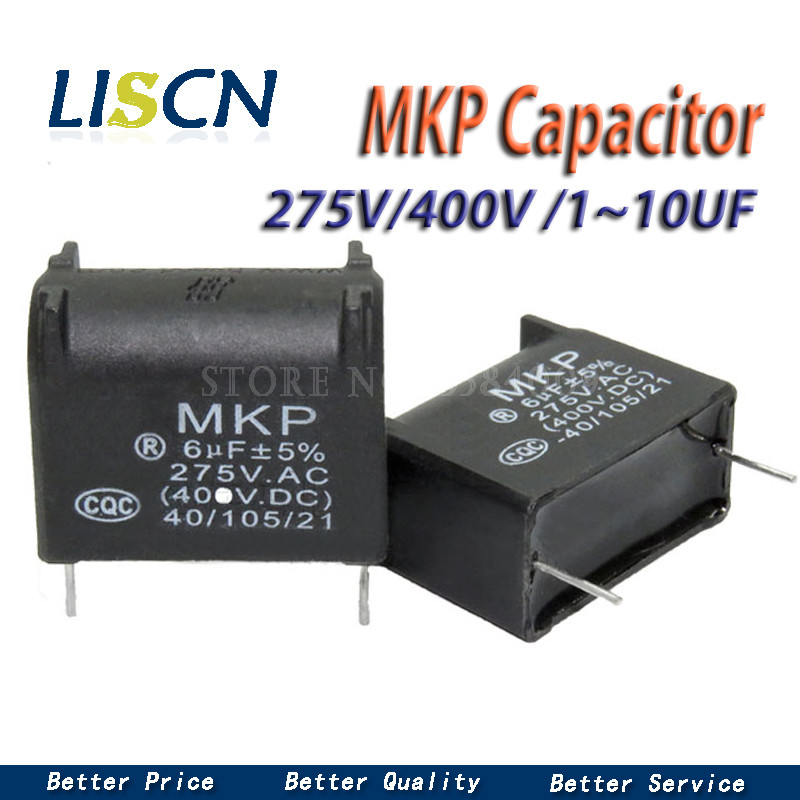 2PCS Induction Cooker Capacitor 1UF/2UF/3UF/4UF/5UF/6UF/7UF/8UF/10UF 275V-400V  MKP-X2 Inverter Vert
