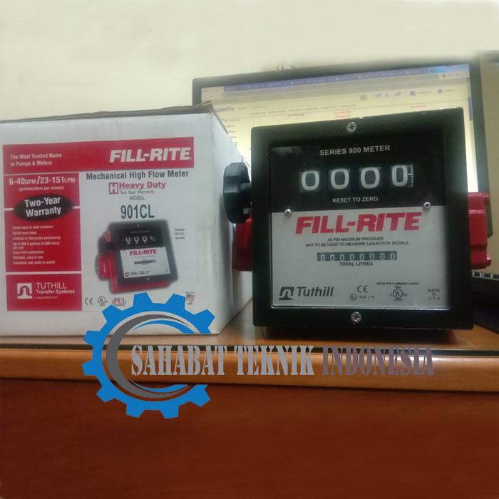 Cuci Gudang Flow Meter Fill-Rite Type Fr901L Series 900 4 Digit Size 1,5 Inch