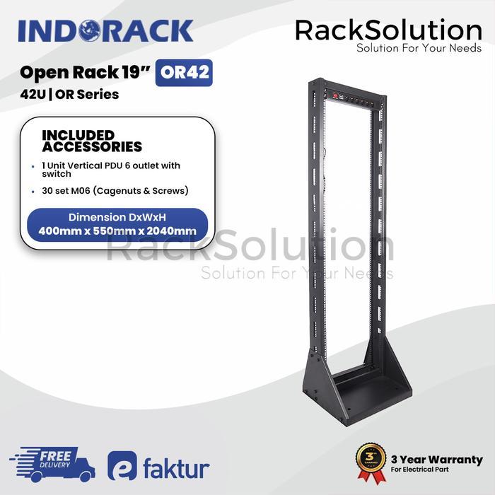 Best Seller Or42 Open Rack Indorack 42U