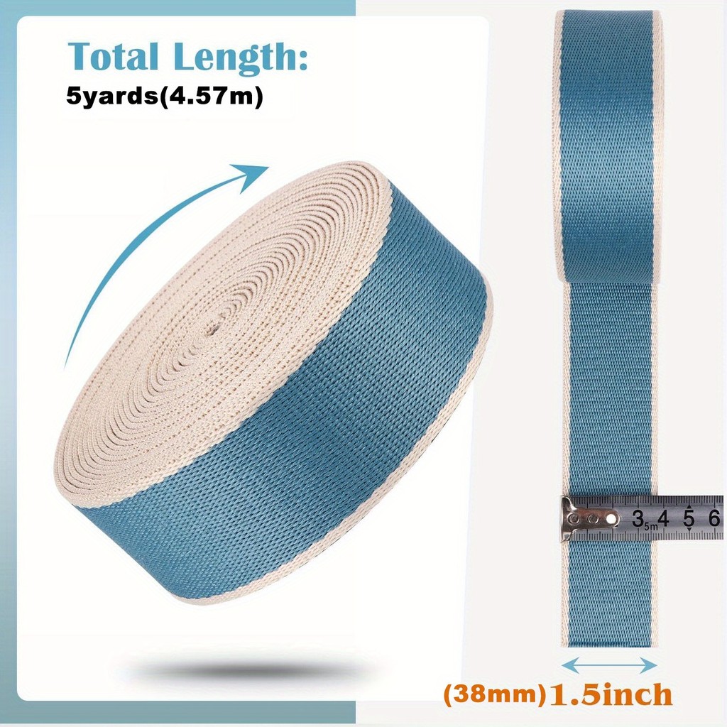 5 Yards Striped Webbing Nylon Webbing 1.5 inch Webbing Belt Nylon Strap Purse Webbing Straps Ribbon