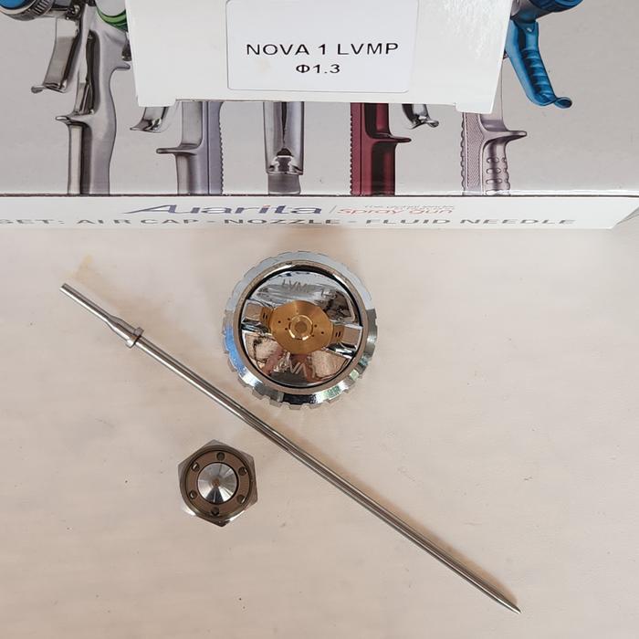 Nozzle Kit Spray Gun Auarita Nova1 Lvmp Cap Needle Original Nova1 Lvmp