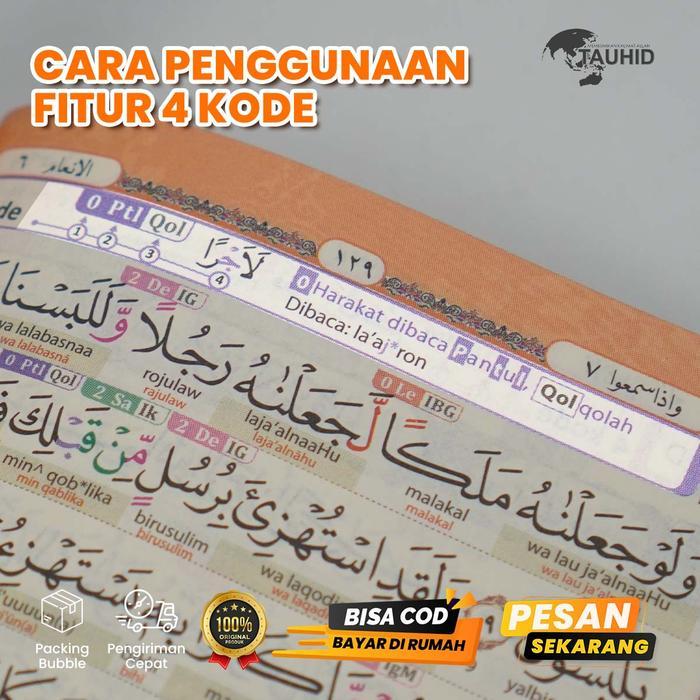 [Beli 1 Dapat 5] Al QurAn Duo Latin A5 4 Kode Tajwid Bonus Tunji + 2 Buku Saku + Kelas Tahsin Trial