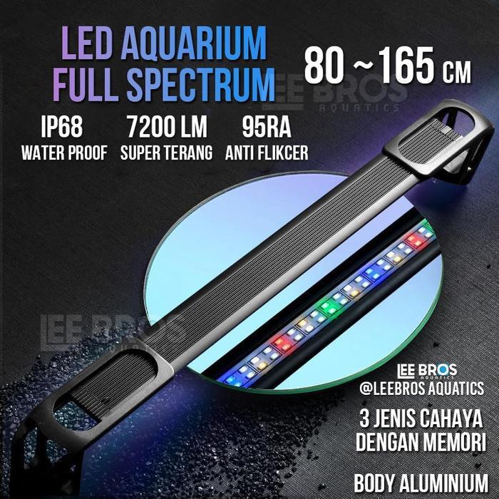 Ready Lampu Led Aquarium Full Spectrum / Lampu Led Aquascape 75 - 120 Cm