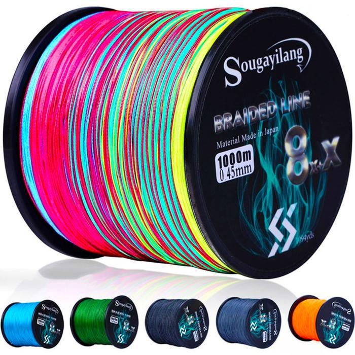 Sougayilang Senar PE 300M 500M 1000M Senar Pancing Anti Kriting Dan Kuat Memancing Baris Kuat 9