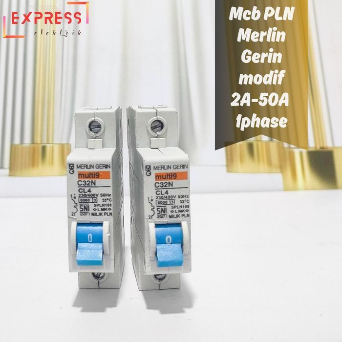 Mcb PLN merlin gerin mcb modif Merlin gerin 2a modif 4a-50a mcb modif anti jeglek