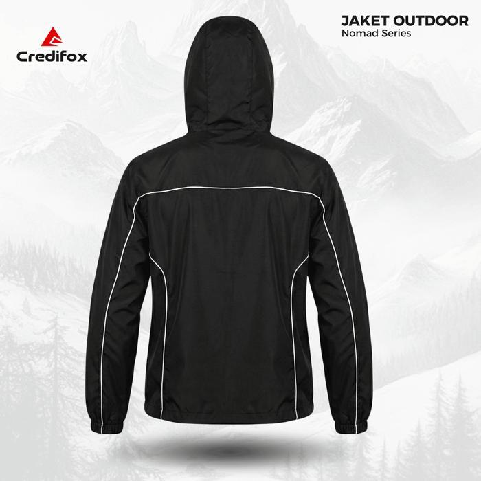CREDIFOX Jaket Windbreaker Nomad Series - Jaket Hiking Pria Wanita - Jaket Riding Motoran
