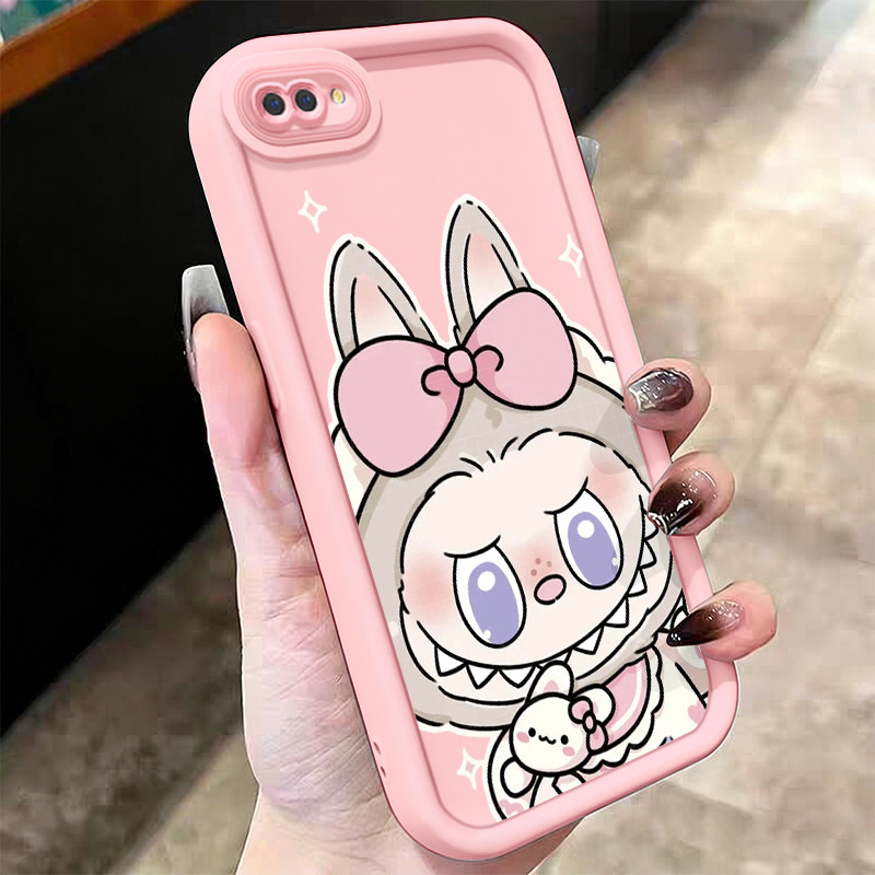 Casing Hp untuk OPPO A5 A3s A12E Reaalme C1 Realme 2 Case Karakter Kelinci Kado Kasing silikon Cesin