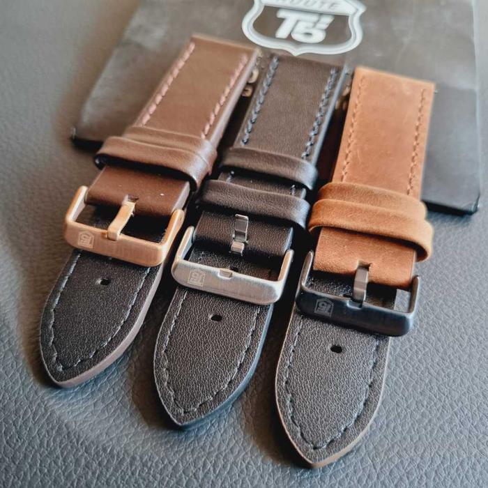 [LL] Strap Leather T5 Original Tali Kulit Jam tangan T5 Original 22mm 24mm/TALI JAM TANGAN KULIT