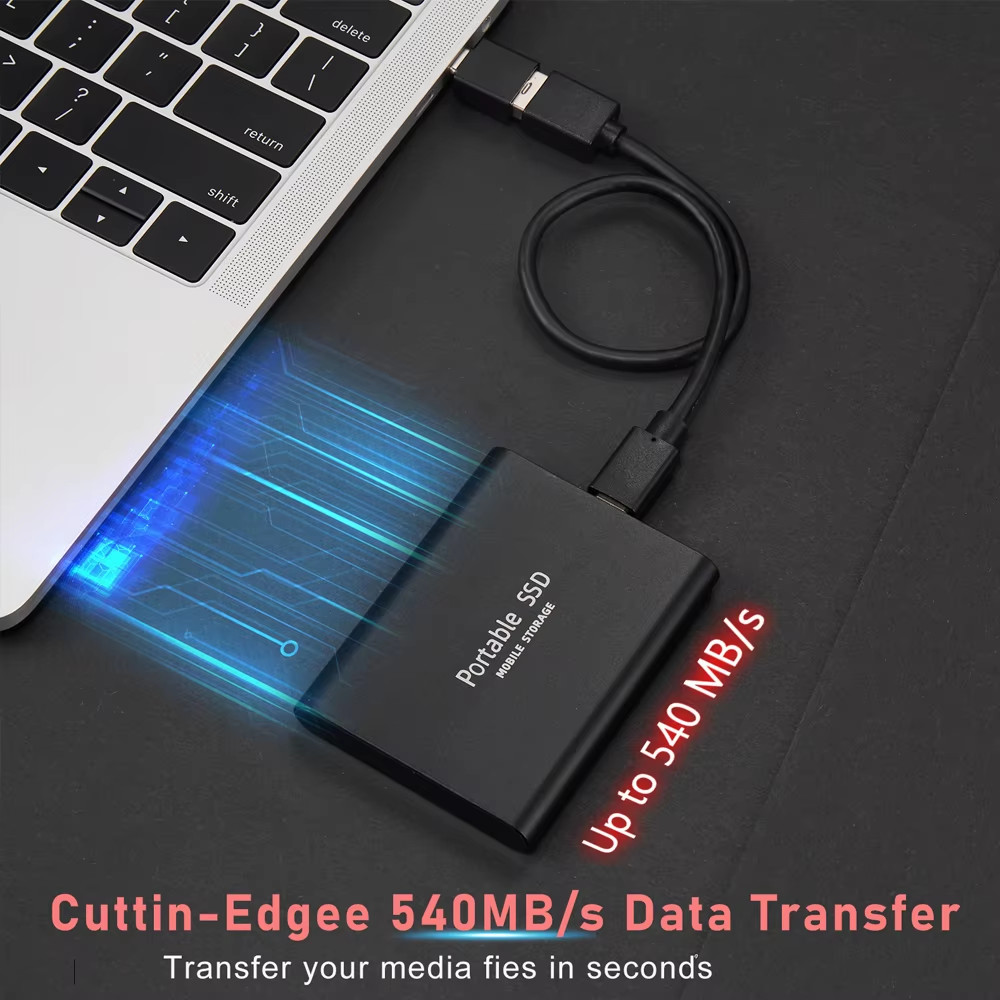 Portable SSD 1TB High-speed External Hard Drive 2TB Hard Disk Genuine Solid State Drive 16TB Mass