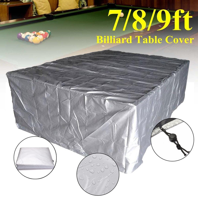 7/8/9FT Billiard Table Cover Furniture Table Cover Snooker Supplies With Drawstring Pool Table Dust
