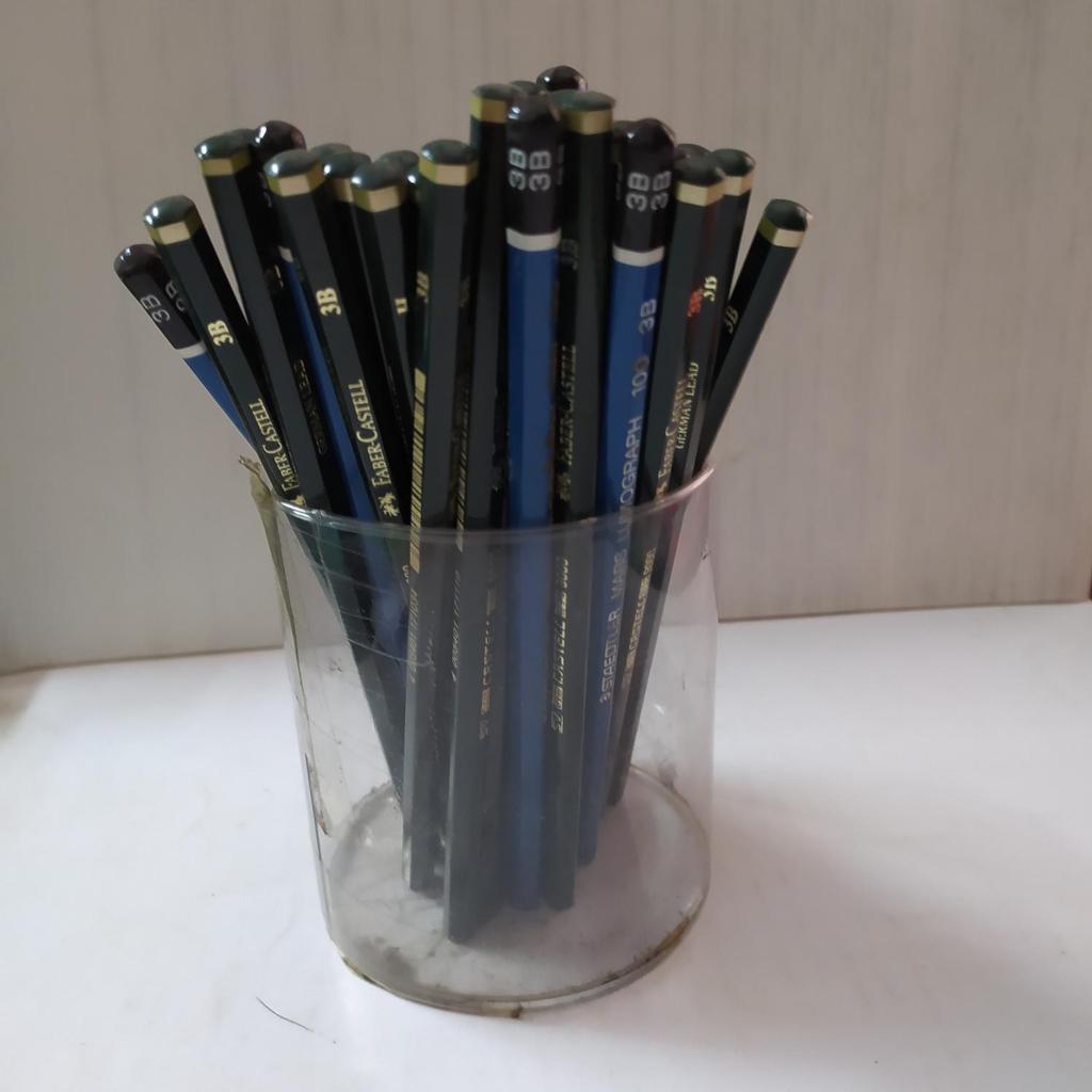 Pensil / Pencil 3B, 4B, 5B, 6B , 7B , 8B Faber Cantel pencil utk menggambar dll