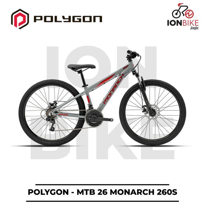 Sepeda MTB 26 Inch Polygon Monarch 260S Terbaru Frame Alloy Ringan Gunung Murah Olahraga Cascade Pre