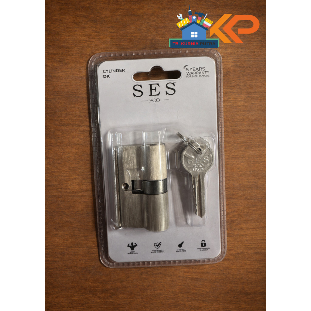 SES ECO Spain – Cylinder Lockset Kuningan Berkualitas + 2 Kunci Original / Silinder Pintu / Cylinder