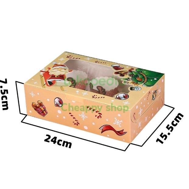 Christmas Box Natal Eggtart Box Natal Pie Buah Box Natal Cupcakes Isi 6 Box Natal 3 Toples 350Gr Box