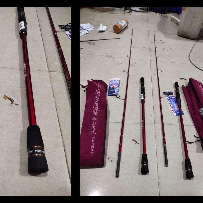 Ready joran penn detonator pdjs 632 atau 662 joran jigging carbon