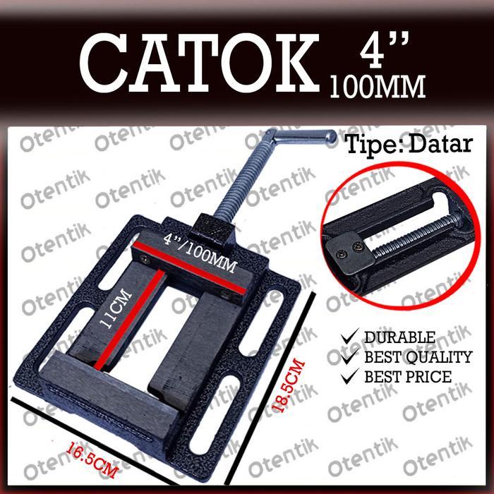 CATOK BOR - CATOK DATAR 4" 100MM - RAGUM BOR DUDUK MILLING 100 MM