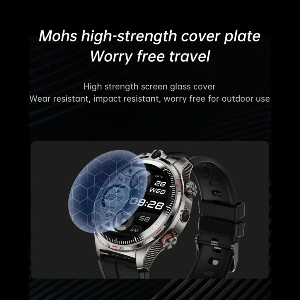 New Android Smartwatch LW12 8GB+128GB Storage 4G SIM Calling Dual Camera Video Chat Sports Mode