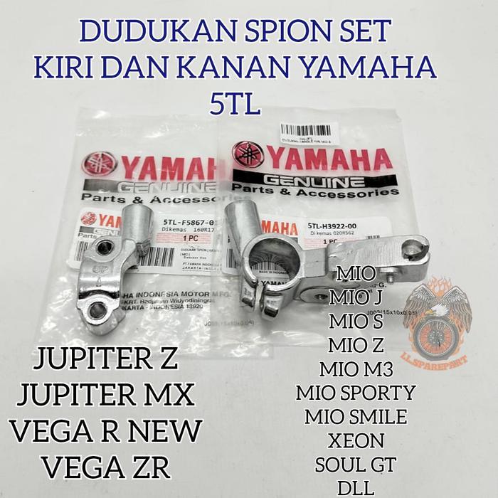 Dudukan Spion Set Kanan Kiri Yamaha 5Tl Kualitas Asli Original Jupiter Z Jupiter Mx Jupiter Mx 135
