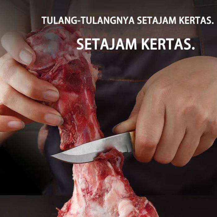 Pisau Buah Mongolia Super Tajam Pisau Sayur Kecil Pisau Daging Kitchenware Terpercaya