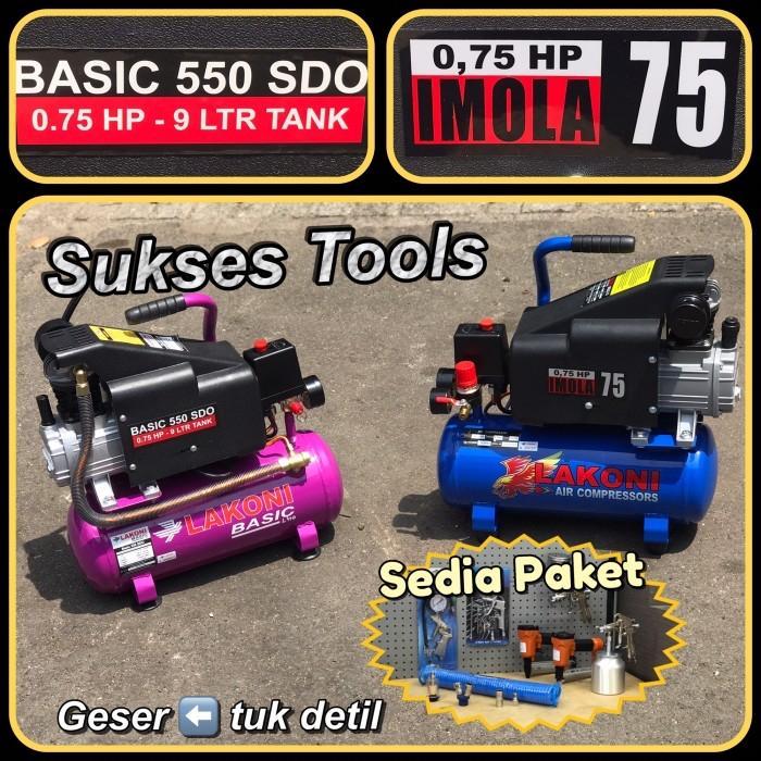 NEW PRODUK KOMPRESOR ANGIN LAKONI IMOLA 75 IMOLA75 KOMPRESSOR LISTRIK 3/4 HP 10 L THANKYOU & HAPPY