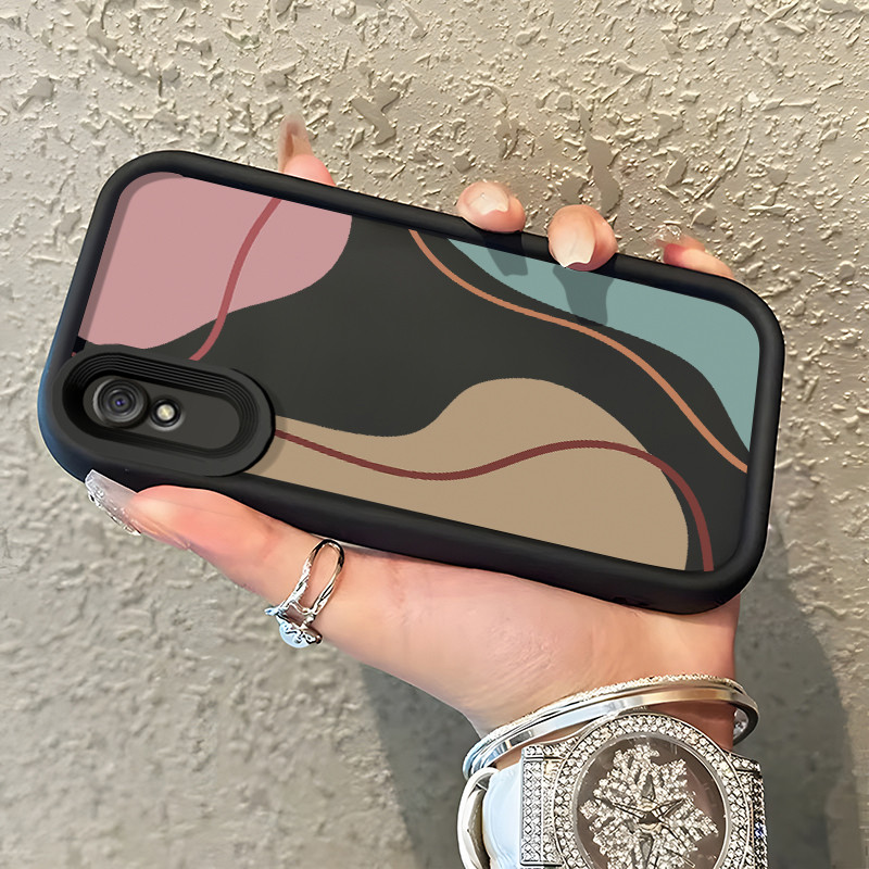 Casing Hp Xiaomi Redmi 9A Redmi 9i Redmi 9T Redmi 9 Power Case Warna Morandi Gelombang Minimalis Kas