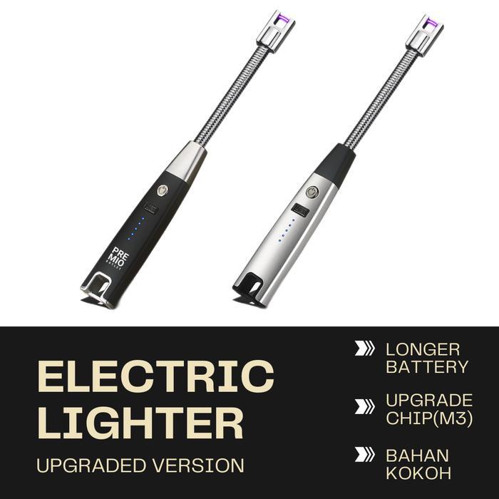 Premio Pemantik Kompor Gas Korek Api Elektrik Usb Rechargeable Lighter Pasti Ori