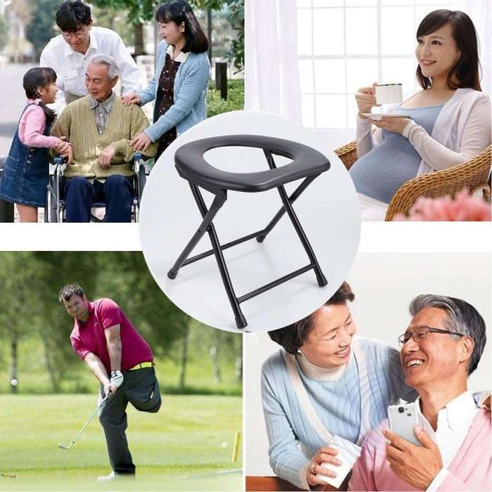 Premium Kursi Toilet Duduk Wc Bab Pispot Orang Tua Lansia Duduk Portable Sakit Disabilitas Kuat