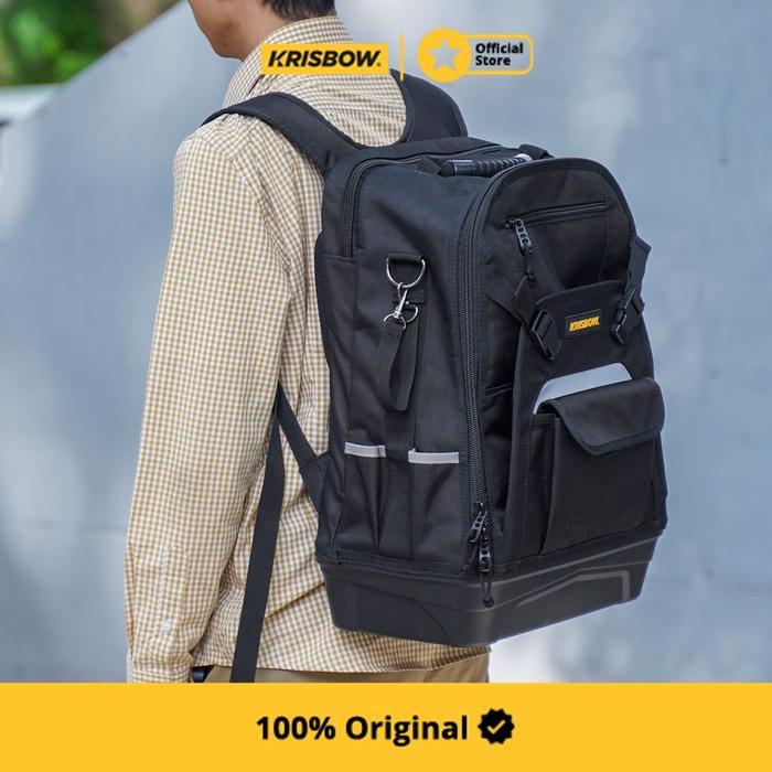 Krisbow 30 Ltr Tas Ransel Perkakas - Hitam Tool Bag Tool Pouch