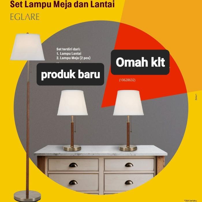 lampu hias meja set 3 combo set harper brass eglare lampu minimalis
