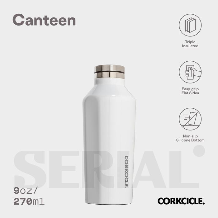 CORKCICLE Canteen 9oz - Classic White