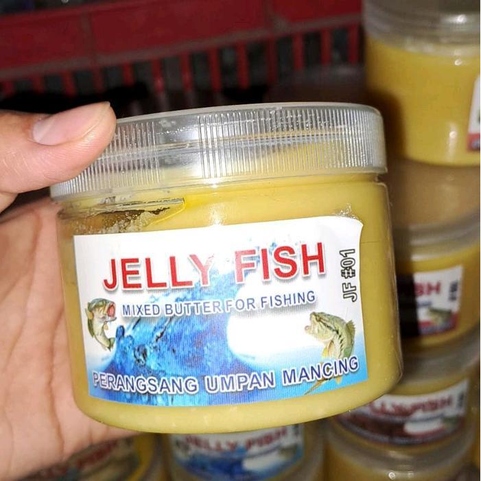 Umpan JELLY FISH Perangsang Umpan Mancing netto 325gr Untuk segala jenis ikan air tawar - Warna JF#0
