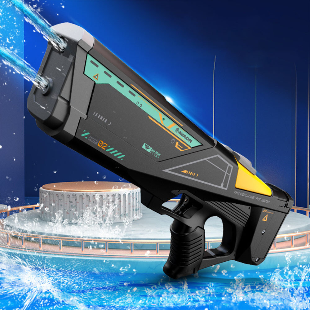 Double Water Jet Electric Water Gun Automatic Storage Portable Water