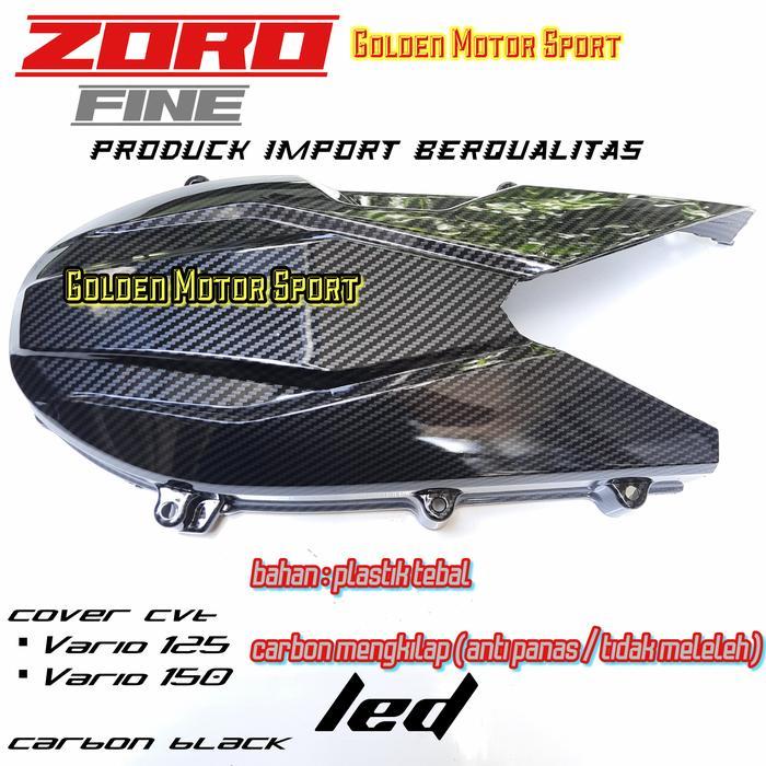 New!!! Cover Cvt Vario 150 Vario 125 Carbon Black Tutup Cvt Karbon Vario 150