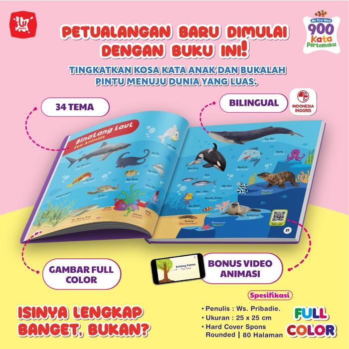 Buku Anak - My First Word - 900 Kata Pertamaku- Ws. Pribadie - Bukukaluku Jakarta Books - book only