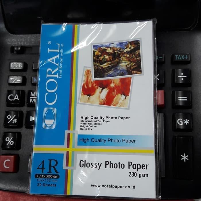 Hot Sale Glossy Photo Paper 4R Coral 230 Gsm Kertas Photo 4R