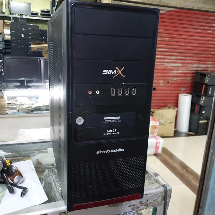 CASING CPU KOMPUTER PC RAKITAN BEKAS MERK SIMBADDA PLUS PSU 380WATT TERBATAS