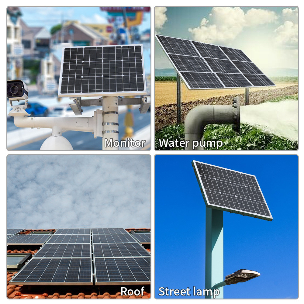 Solar Panel 12V Portable Solar Cell Outdoor Rechargeable Solar Kit Household Solar Generator Solar