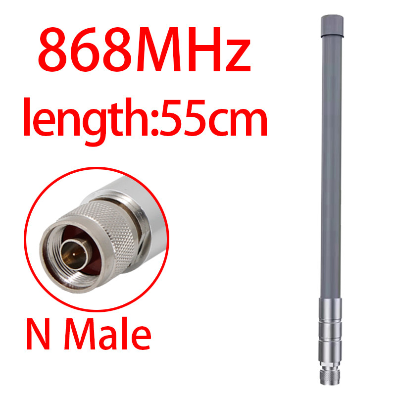 GIZONT Meshtastic LoRa 868MHz 915MHz Antenna Helium Hotspot Outdoor N Male Omni Fiberglass