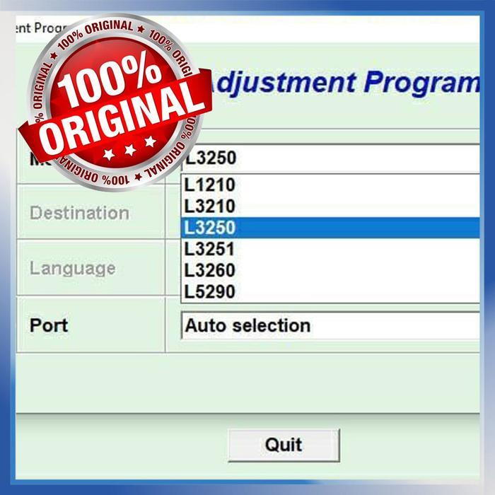 Best Seller Resetter / Reseter / Reset Printer Epson L1210, L3210, L3250, L5290