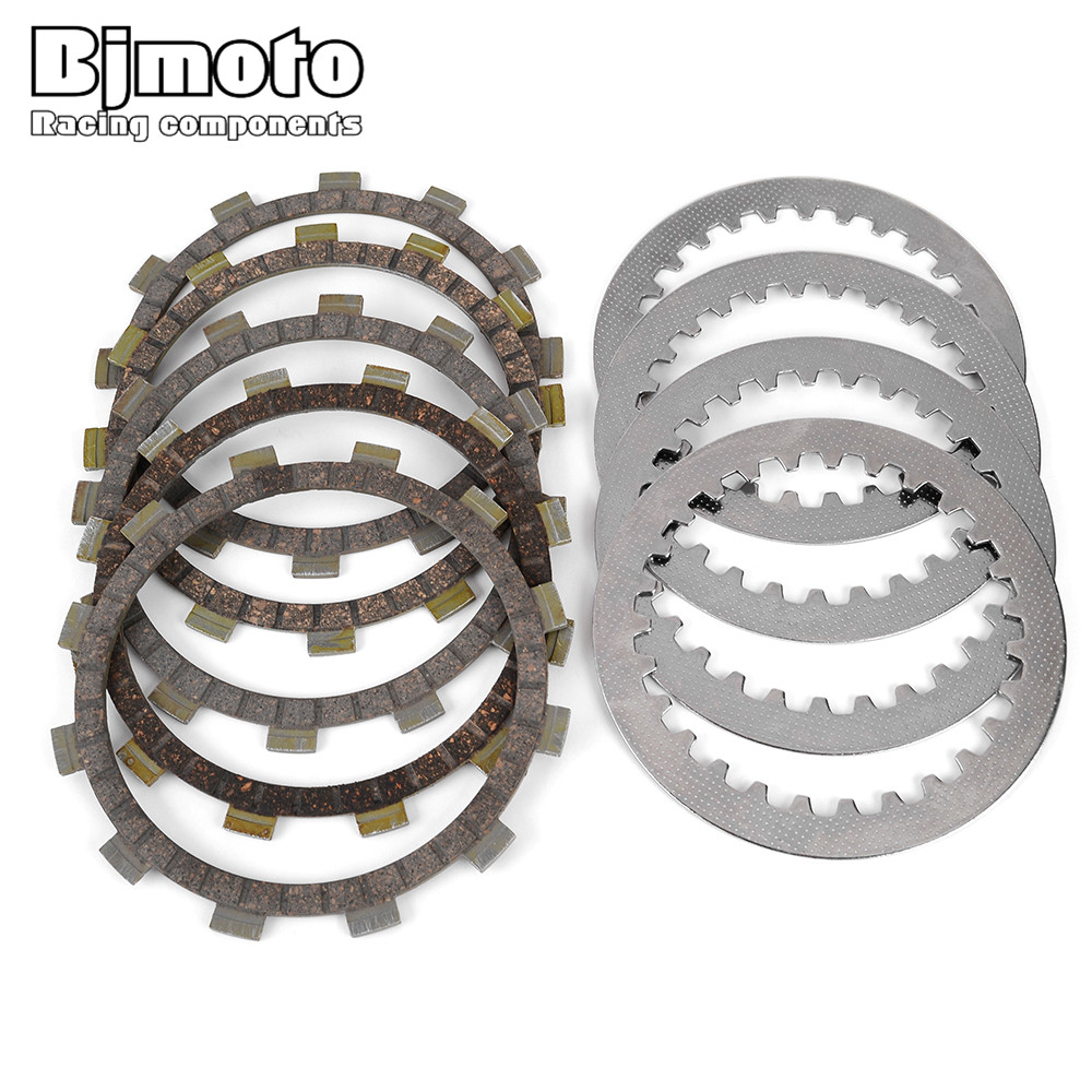 CLUTCH KIT STEEL & FRICTION PLATES FOR YAMAHA SRX250 SR250 XT250T XT250LC XT250L XT250 XT 250T 250L