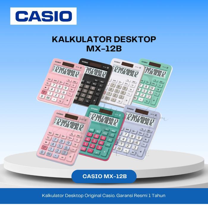 Promo Calculator Casio Mx-12B-Pink Original