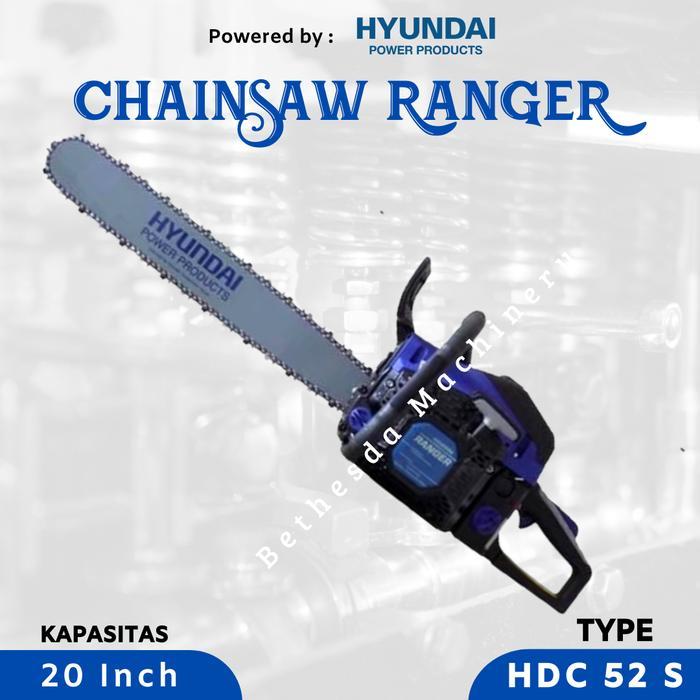 Chainsaw Hyundai HDC 52S Gergaji Mesin Gasoline