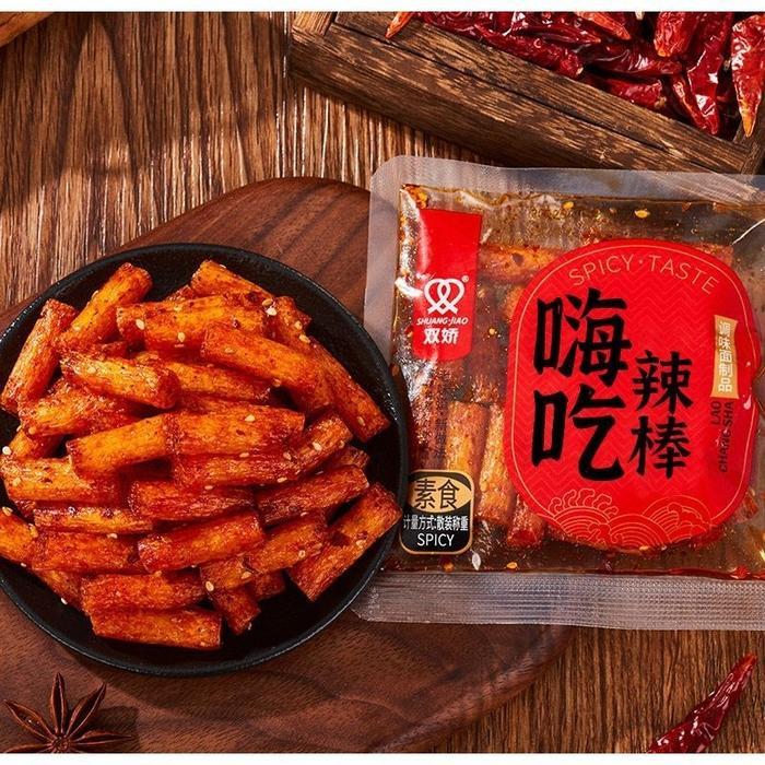 Halal) Shuang Jiao Latiao Mini Vegetarian Spicy Snack 40Gr Termurah