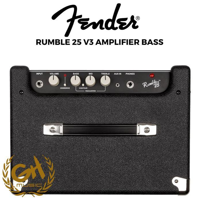 Fender Rumble 25 V3 Bass Amplifier Ampli Bass Elektrik