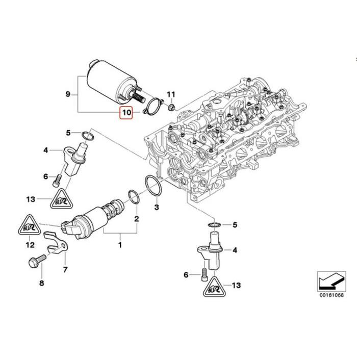 BMW E90 E91 E92 E93 Gasket Seal O-ring Karet untuk Valvetronic N46